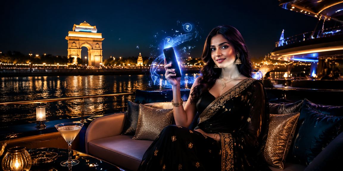 Mobile payment using local apps in Delhi near India Gate